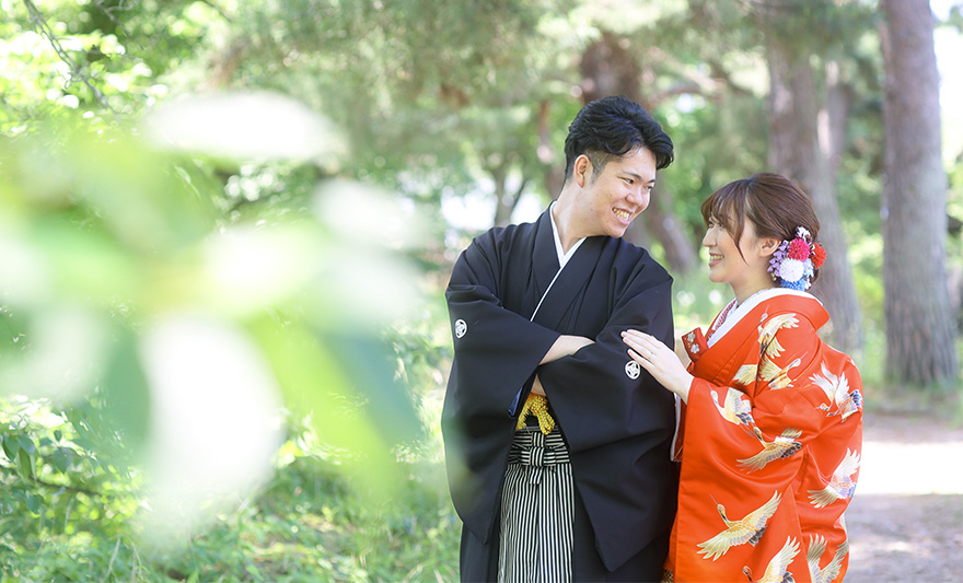 和装婚礼ロケ