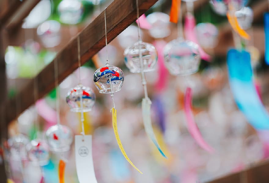 伊佐須美神社の「風鈴棚」